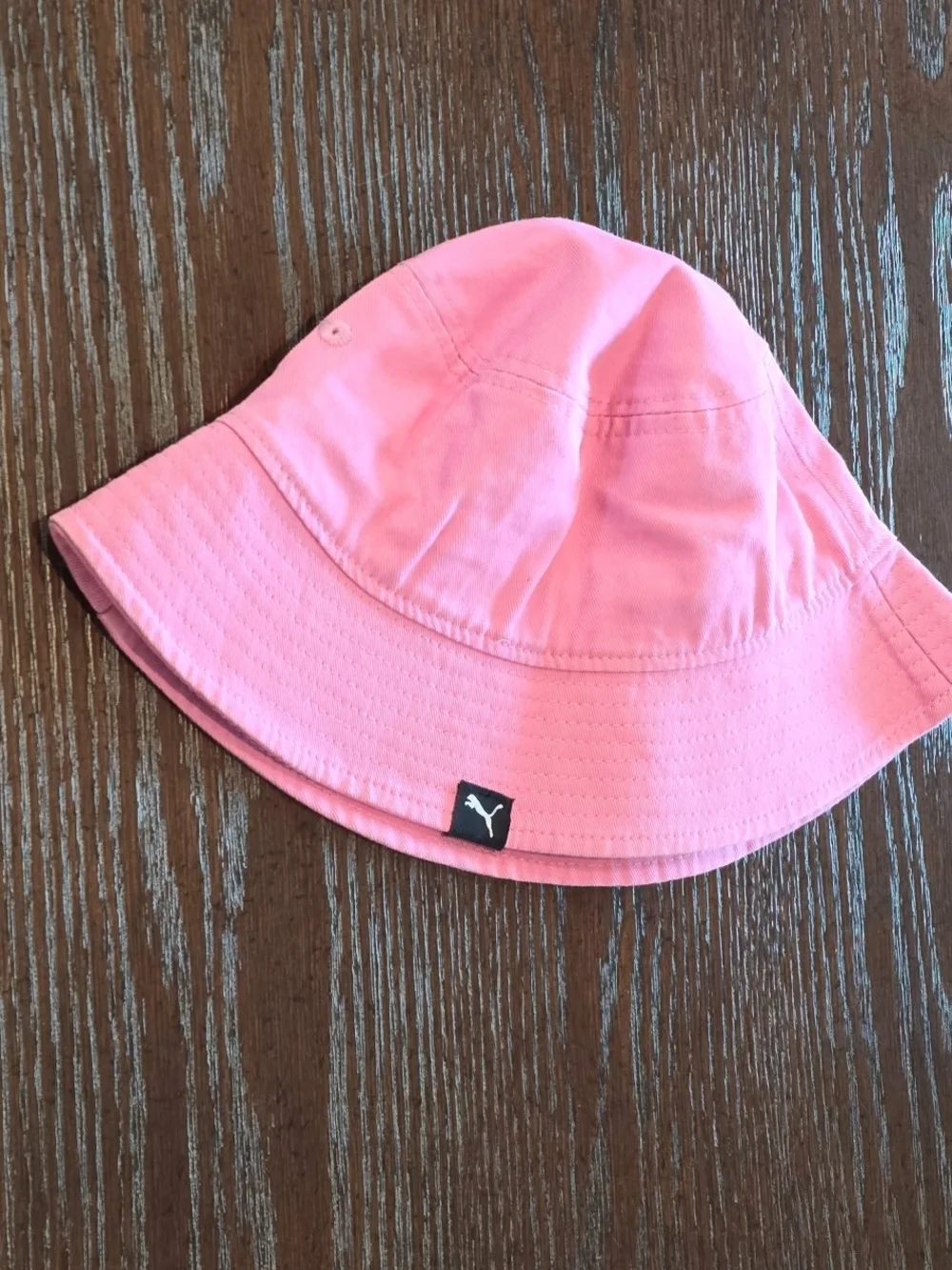 Puma Kids Light Pink Bucket Hat with Logo Tag